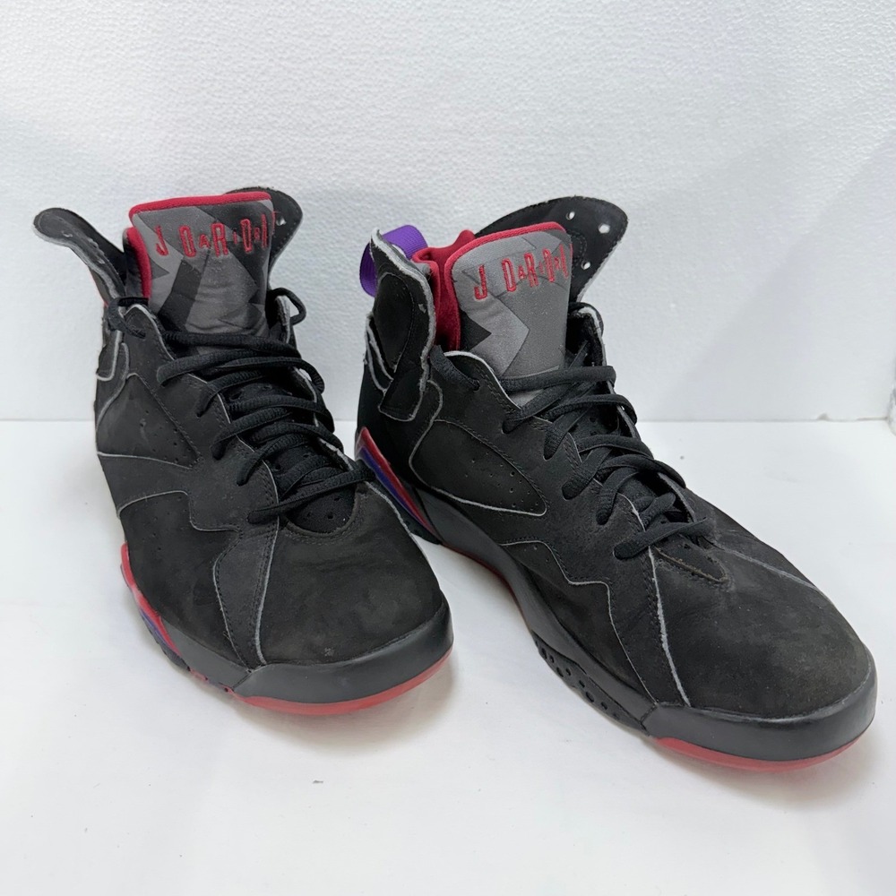 Jordan Sneakers Mens 10 Black Raptor 7 Retro High Top Basketball Shoes 304775018